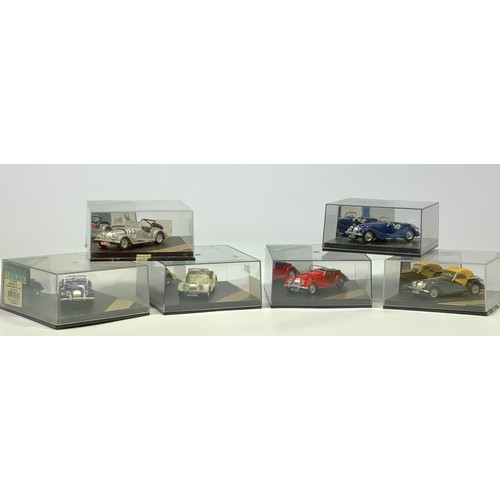 124 - VITESSE 6 PLASTIC BOXED MODELS, MORGAN CAR COLLECTION