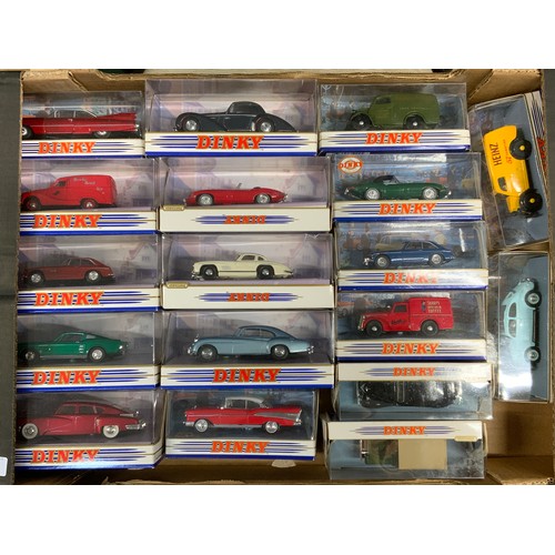 100 - MATCHBOX DINKY SERIES, 18 PLASTIC BOXED CARS, PLUS TRIUMPH DOLOMITE DY-S17 & DYS-10 MERCEDES BENZ BU... 