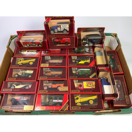 107 - DIECAST 23 RED BOXED MODELS OF YESTERYEAR