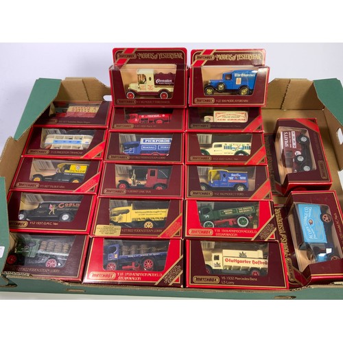 106 - DIECAST - 19 RED BOXED MODELS OF YESTERYEAR