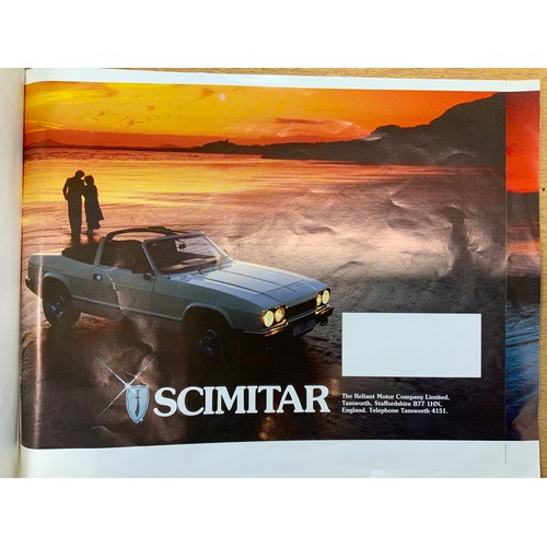 32 - SCIMITAR, RELIANT MOTOR COMPANY LIMITED BROCHURE & PROMOTIONAL PICTURES