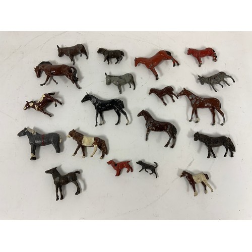 81 - QTY OF BRITAINS & SIMILAR METAL ANIMALS