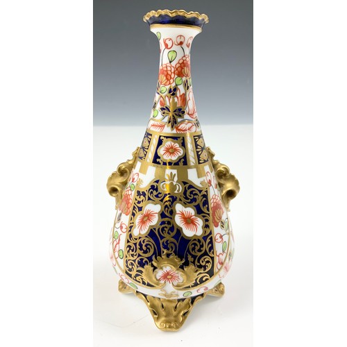 163 - ANTIQUE ROYAL CROWN DERBY IMARI  1198 PATTERN 15.5cm TALL