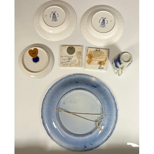 210 - MISC. BLUE AND WHITE PORCELAIN INC. DELFT AND ROYAL WORCESTER