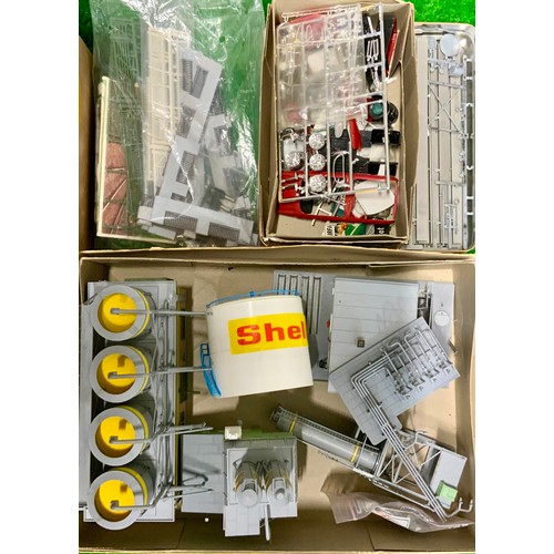 56 - SELECTION OF MODELLERS KITS, KIBRI X6, FALLER DORFKIRMES SET, AIRFIX SUBARU IMPREZA, ADDITIONAL AIRF... 