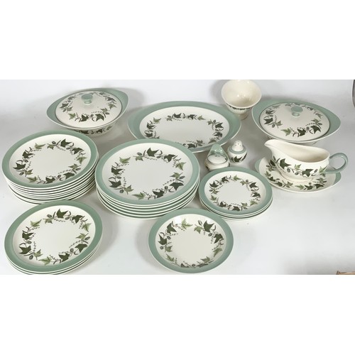 218 - WEDGWOOD HEREFORD PATTERN TABLEWARE INC PLATTERS & TUREENS ETC