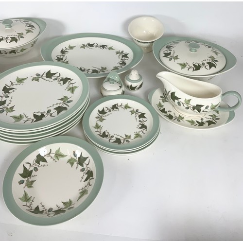 218 - WEDGWOOD HEREFORD PATTERN TABLEWARE INC PLATTERS & TUREENS ETC