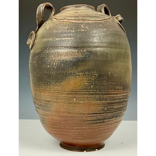 236 - LARGE STUDIO POTTERY POT. APPROX. HEIGHT 40cm