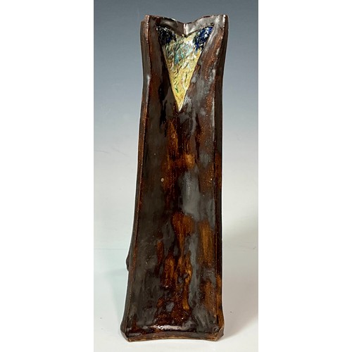 232 - MARK HARRIS STUDIO POTTERY VASE, APPROX. 35 cm, INSCRIBED MARK TO BASE