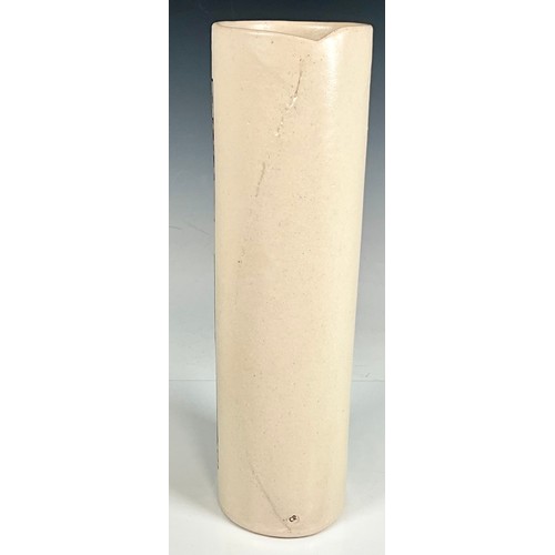 234 - STUDIO POTTERY VASE WITH CRYSTALLINE GLAZE MARKED WITH CR MONOGRAM, APPROX. 42.5 cm