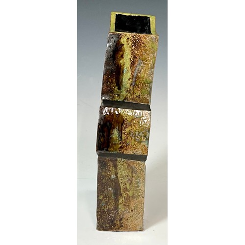 233 - MARK HARRIS STUDIO POTTERY VASE, APPROX. 37 cm, INSCRIBED MARK TO BASE