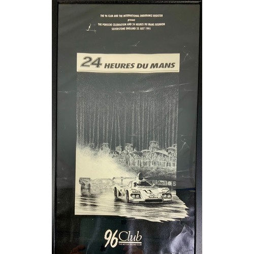 18 - FRAMED 96 CLUB THE MOTOR RACING CLUB, 24 HEURES DU MANS, THE 96 CLUB AND THE INTERNATIONAL ENDURANCE... 