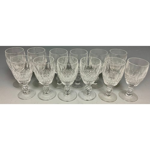 300 - SUITE OF GOOD QUALITY GLASSWARE, SOME ETCHED WATERFORD, COLLEEN DESIGN