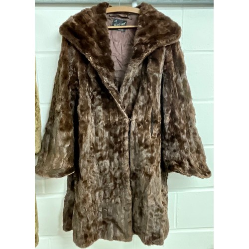 437 - 3 VINTAGE FUR COATS