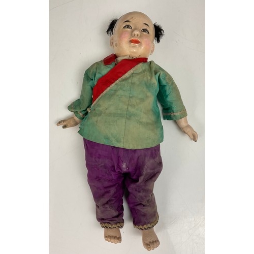 448 - TRADITIONAL JAPANESE DOLL, POSSIBLY MEIJI PERIOD, APPROX. 41 cm