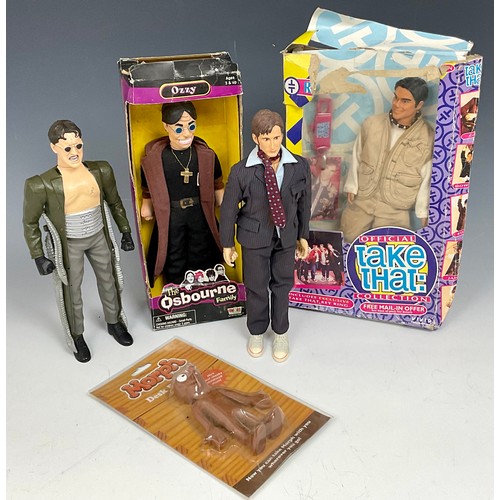 456 - VARIOUS CHARACTER FIGURES INC. DAVID TENNANT DR. WHO, MARVEL DOC OCK, OZZY OSBOURNE, ROBBIE WILLIAMS... 