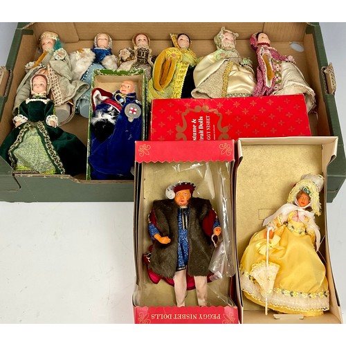 460 - BOX OF PEGGY NISBET AND OTHER COSTUME DOLLS