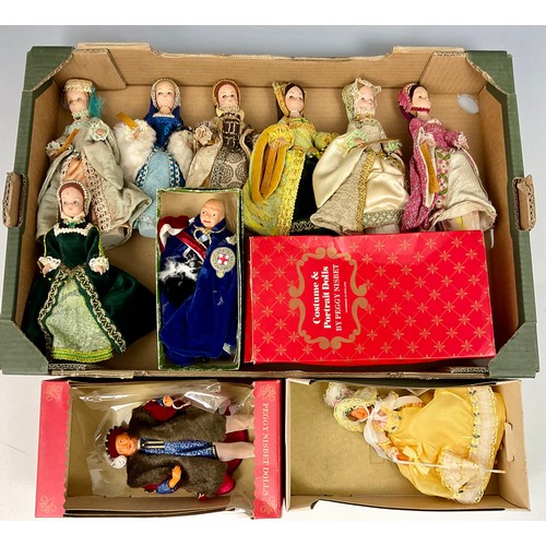 460 - BOX OF PEGGY NISBET AND OTHER COSTUME DOLLS