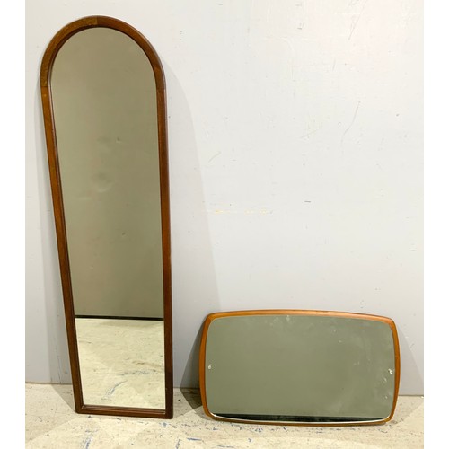 67 - 2  FRAMED MIRRORS TALLEST 125cm