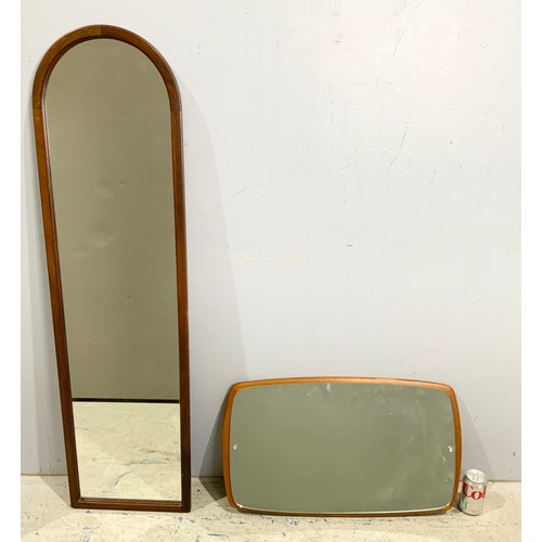 67 - 2  FRAMED MIRRORS TALLEST 125cm