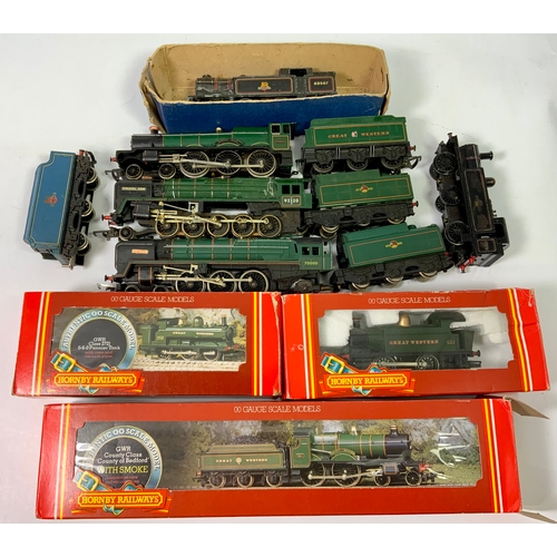 353 - HORNBY BOXED R 392 COUNTY OF BEDFORD, R333 GWR 0-4-0 TANK 101, R059 BOXED 2721 PANNIER, PLUS U/B EVE... 