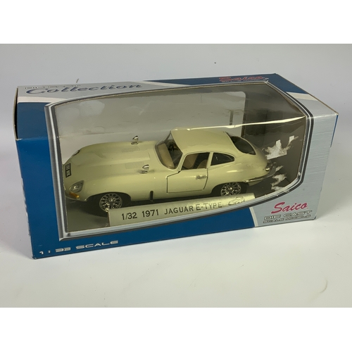 172 - DIECAST SELECTION, INC. SAICO 1:32 1971 JAGUAR E TYPE, XJ COUPE, BRUMM ORO BENTLEY 4.5L, MATCHBOX GI... 