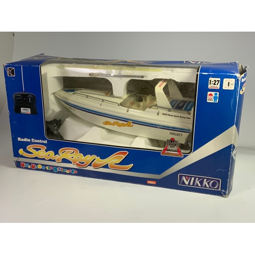 198 - NIKKO, BOXED RADIO CONTROLLED BOAT SEA ROYAL