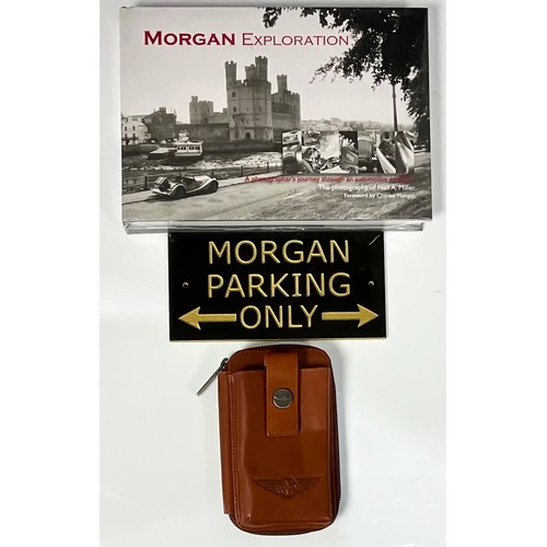 242 - MORGAN CAR INTEREST, AN UNOPENED BOOK MORGAN EXPLORATION, FORWARD BY CHARLES MORGAN, T/W A MORGAN EM... 