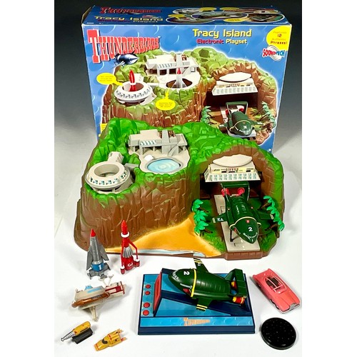 79 - THUNDERBIRDS, BOXED TRACY ISLAND ELECTRONIC PLAYSET, CARLTON TV, SOUND TECH