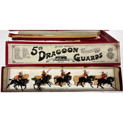 220 - EARLY BRITAINS, 2 PART SETS, LIFE GUARDS NO 1 & BOX FOR 5TH DRAGOON GUARDS SET 3, WITH MIXED CONTENT... 