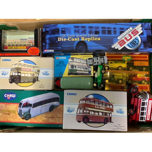 190 - CORGI DIECAST MODELS, INC VINTAGE BUS LINES 1:50 US MODEL US55025 PCC STREET CAR TORONTO, GREY GREEN... 