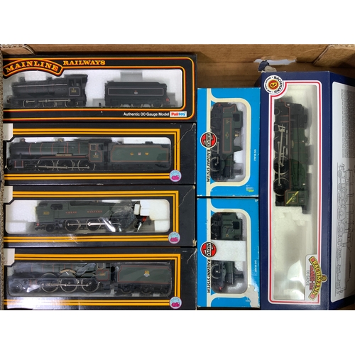 361 - GWR SELECTION, MAINLINE 0-6-0 2213, DAPOL COUNTY 1011, DAPOL PRAIRIE, DAPOL CASTLE 4090. PLUS 2 AIRF... 