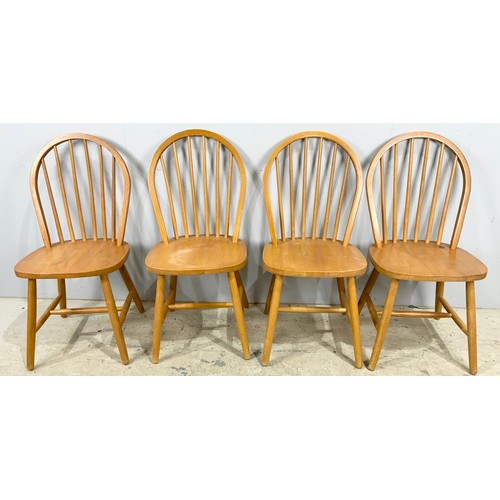 718 - SET OF 4 HOOP BACKED DINING CHAIRS