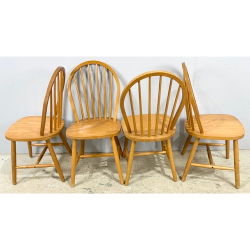 718 - SET OF 4 HOOP BACKED DINING CHAIRS