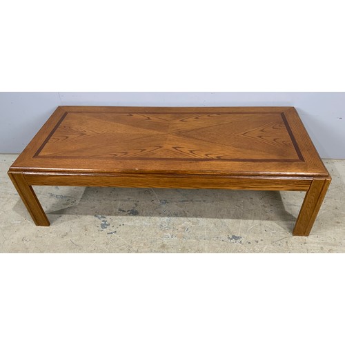 660 - OAK COFFEE TABLE 137cm x 61cm