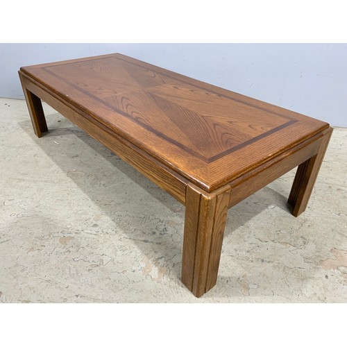 660 - OAK COFFEE TABLE 137cm x 61cm