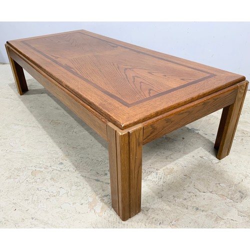 644 - OAK COFFEE TABLE 137cm x 61cm