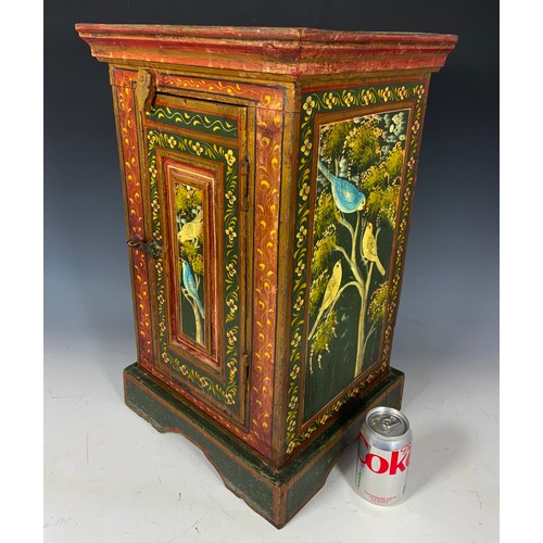 666 - SMALL  PAINTED  CUPBOARD 57cm TALL