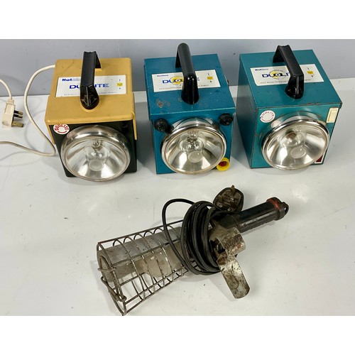 516 - 3 DUOLITE LAMPS AND AN INSPECTION LAMP