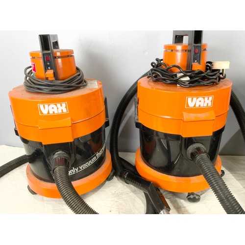 536 - 2 VAX  VACUMNS &  A WORKZONE VACUMN