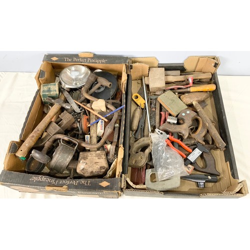 490 - LARGE QUANTITY OF HAND TOOLS 2 TRAYS