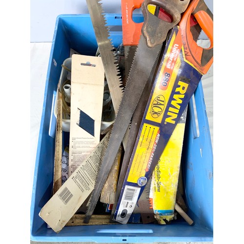 534 - LARGE QUANTITY OF HAND TOOLS ETC 2 TRAYS