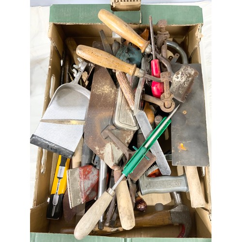 534 - LARGE QUANTITY OF HAND TOOLS ETC 2 TRAYS