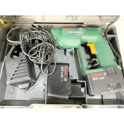 532 - BOXED BOSCH  HAMMER DRILL, CORDLESS DRILL & JIGSAW