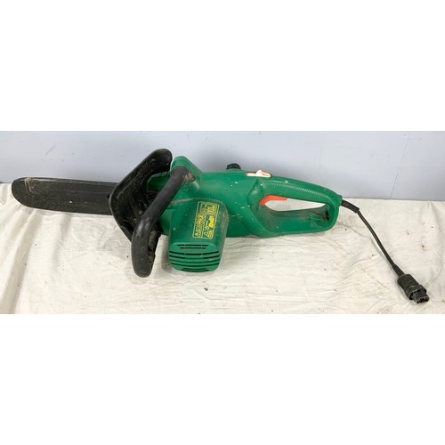 525 - McCULLOCH  MAC 335 PETROL CHAINSAW WITH A BLACK& DECKER ELECTRIC CHAINSAW