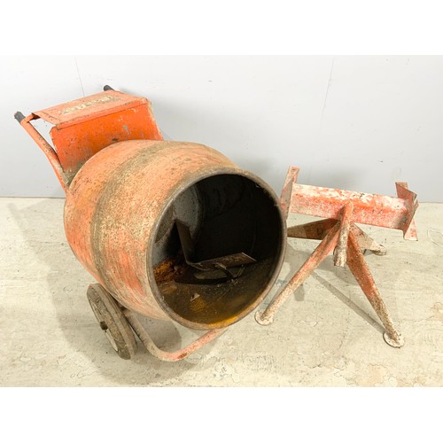 579 - BELLE CEMENT MIXER  WITH BRIGGS  & STRATTON 3 HP PETROL ENGINE AND STAND