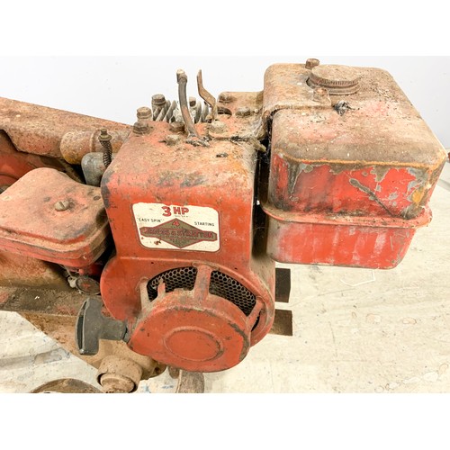 594 - PETROL ROTOVATER WITH A 3HP BRIGGS & STRATTON ENGINE