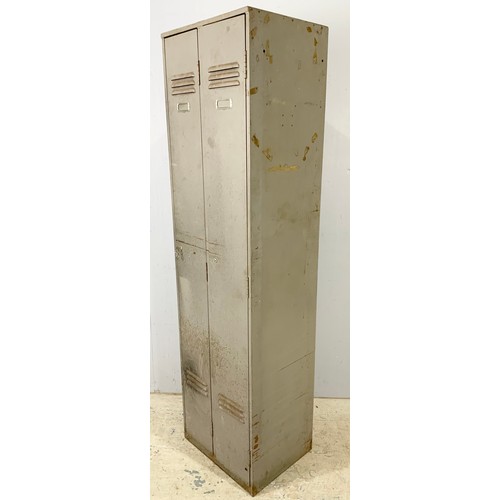 560 - 2 SECTION METAL LOCKER 178cm TALL