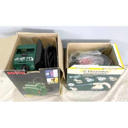 540 - BOXED BOSCH  WALLPAPER STRIPPER &  ELECTROLUX STEAMER