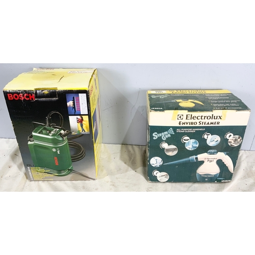 540 - BOXED BOSCH  WALLPAPER STRIPPER &  ELECTROLUX STEAMER